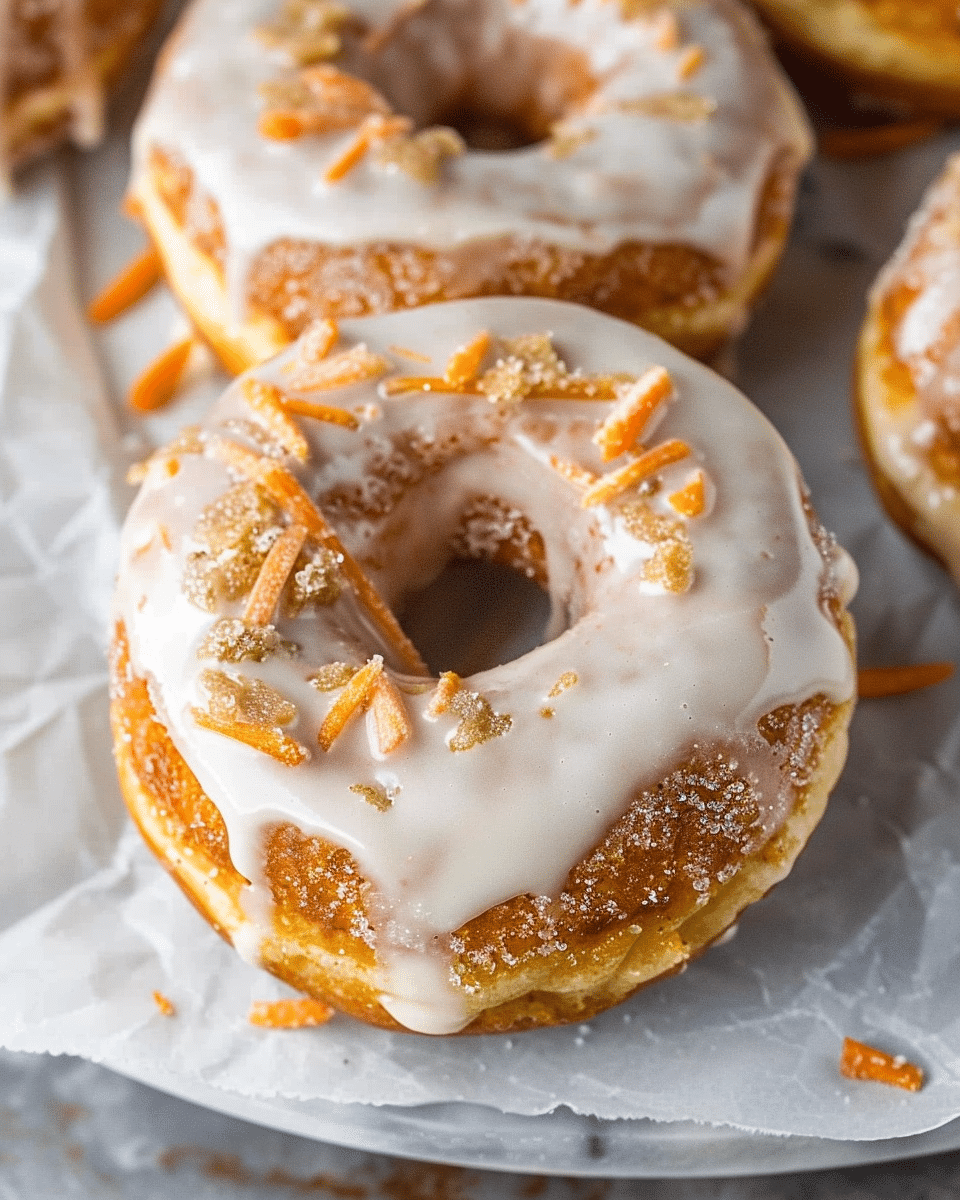 Baked Carrot Cake Donuts