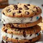 Chocolate Chip Cookie Ice Cream Sandwich