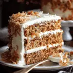 Coconut Carrot Cake with Cream Cheese