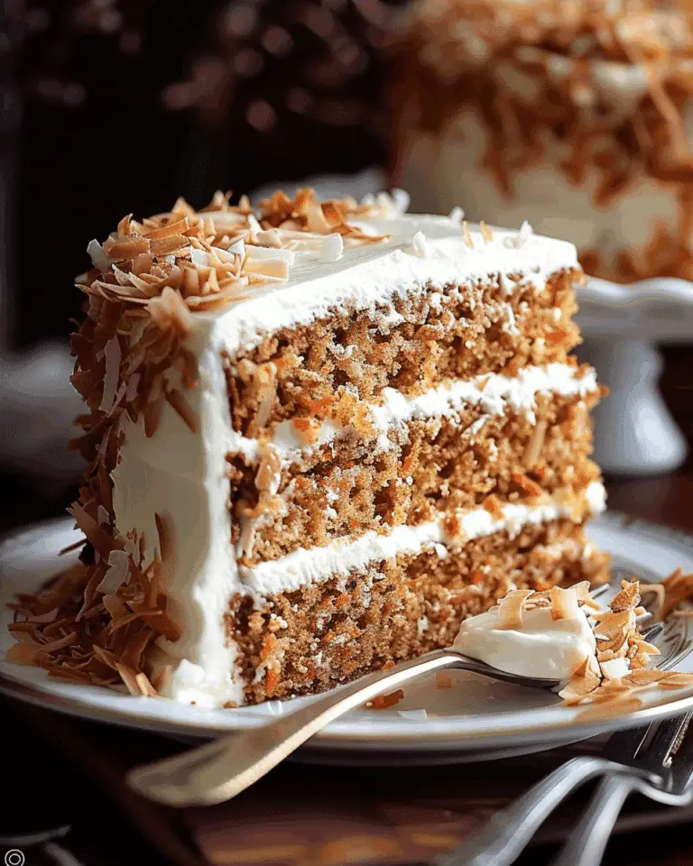 Coconut Carrot Cake with Cream Cheese