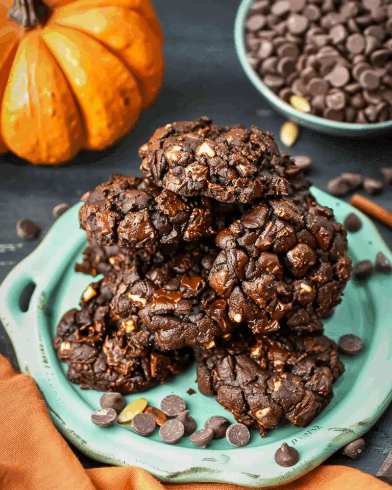 Double Chocolate Pumpkin Cookies