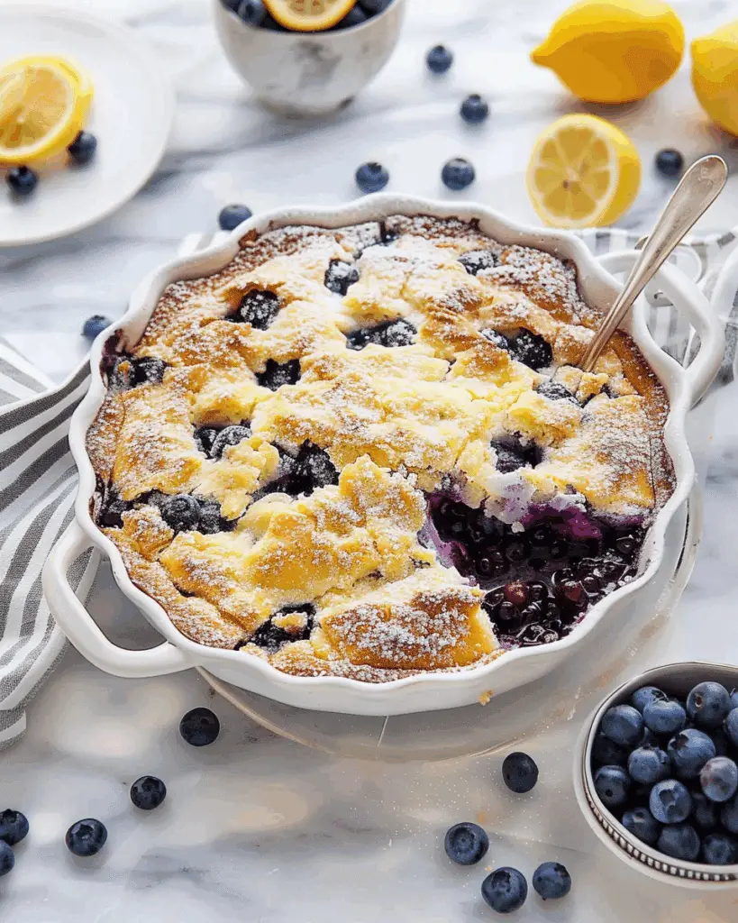 Lemon Blueberry Dump Cake