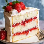 Vanilla Cake with Strawberry Filling