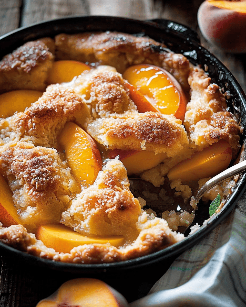 Bourbon Peach Pandowdy