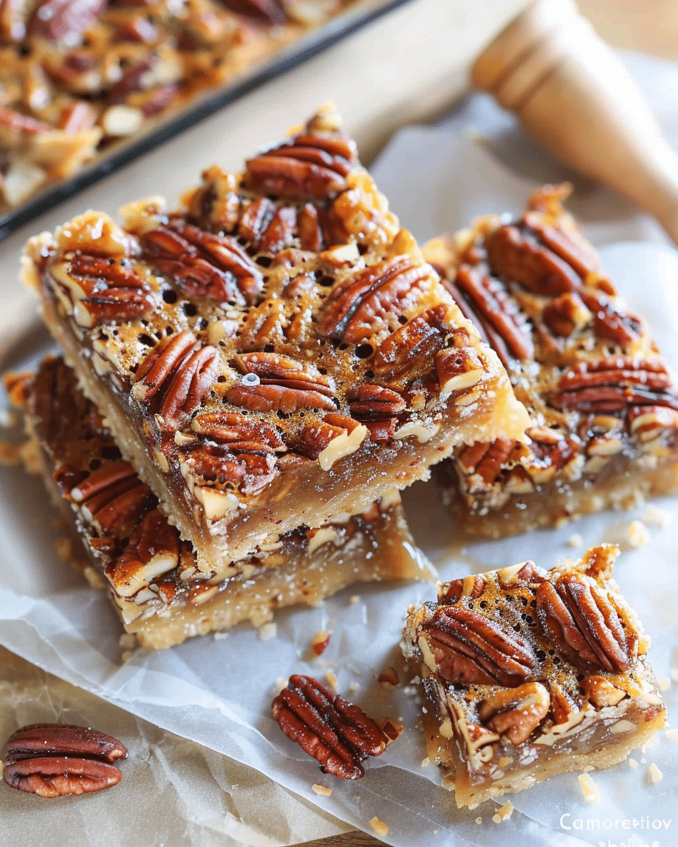 Gooey Pecan Pie Bars