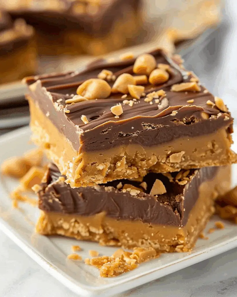No Bake Peanut Butter Bars