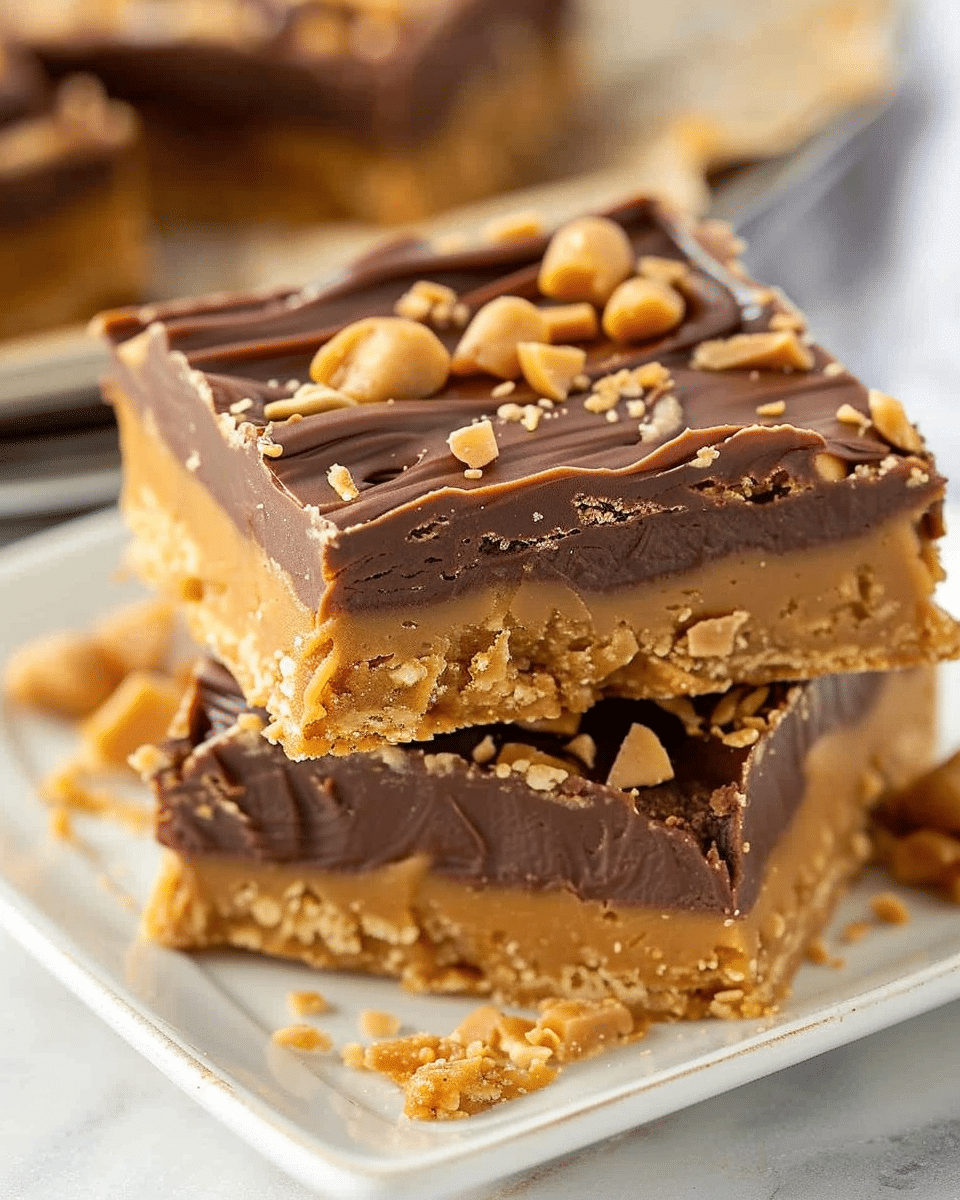 No Bake Peanut Butter Bars