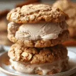 Oatmeal Cookie & Cinnamon Ice Cream Sandwich