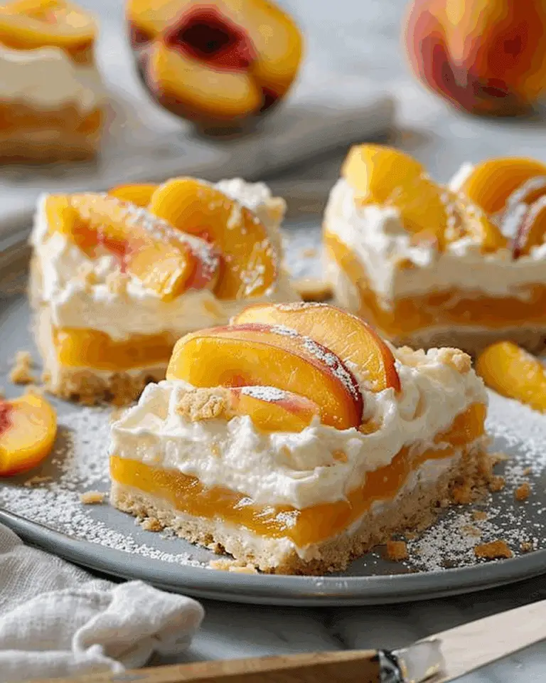 Peaches and Cream Squares