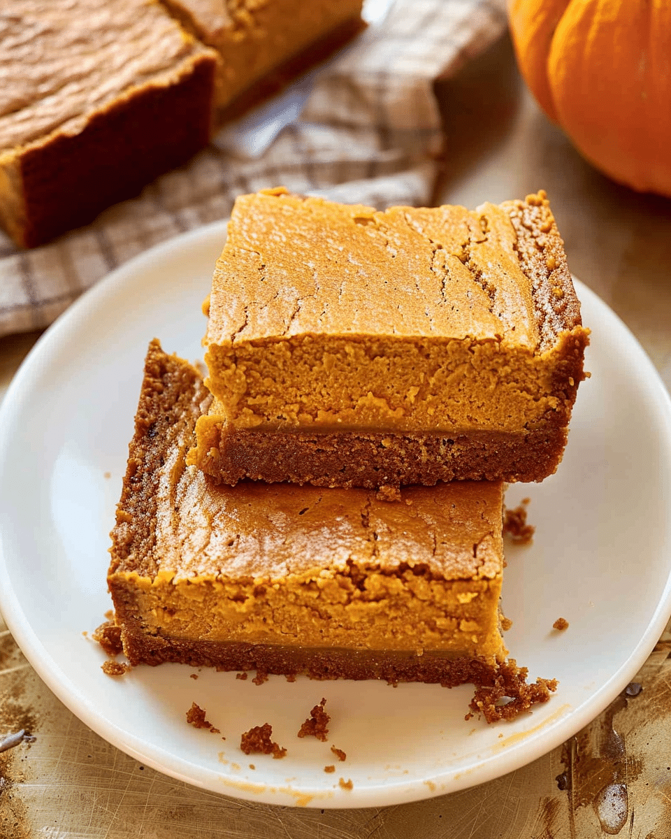 Pumpkin Cheesecake Bars