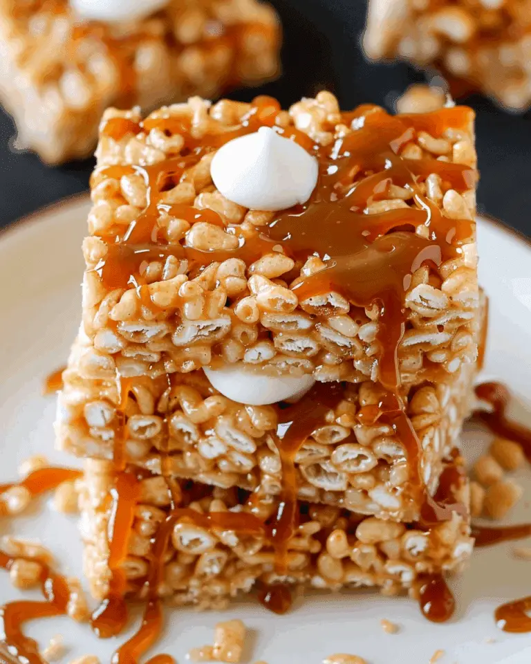 Salted Caramel Rice Krispie Treats