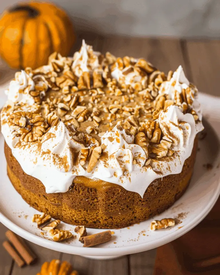 Gingerbread Pumpkin Poke Cake
