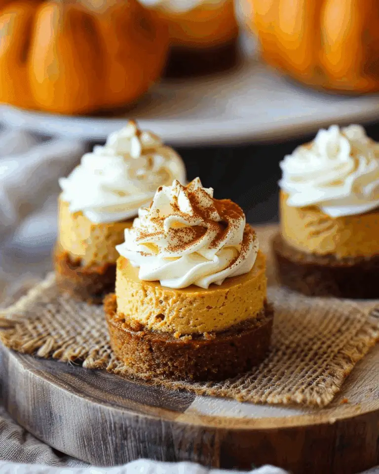 Mini Pumpkin Cheesecakes