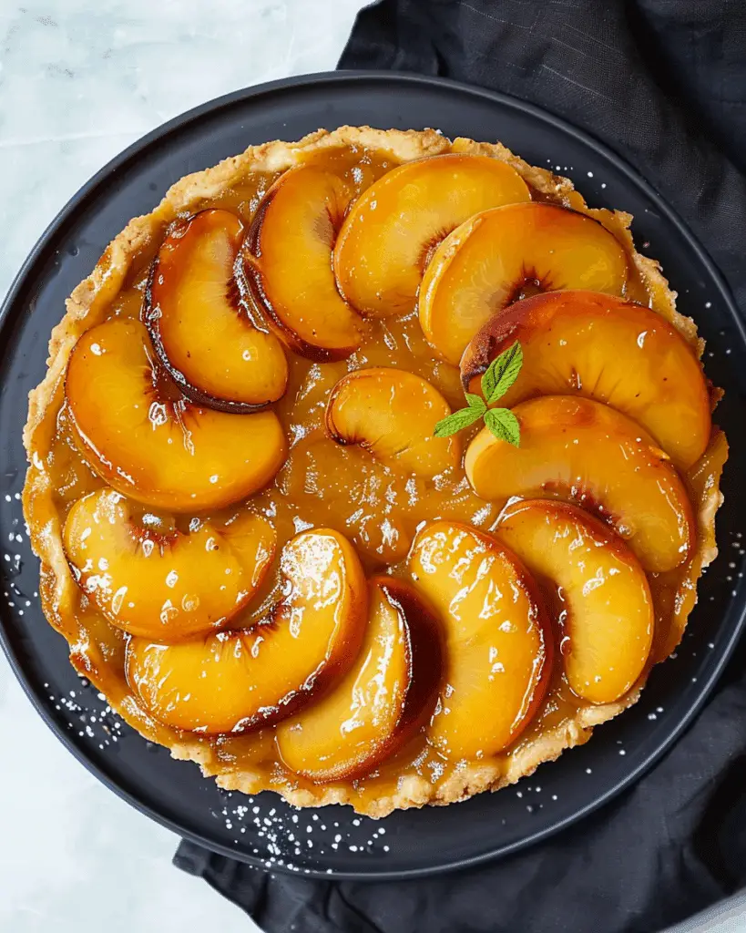 Peach Tarte Tatin