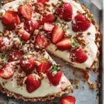 Sweet & Salty Strawberry Pretzel Tart Perfection