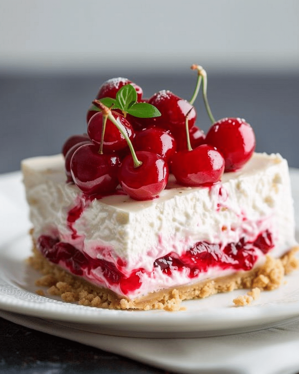 No Bake Cherry Cheesecake