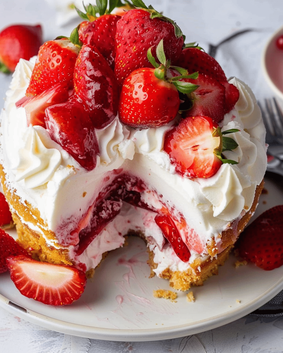 Strawberry Charlotte Cake