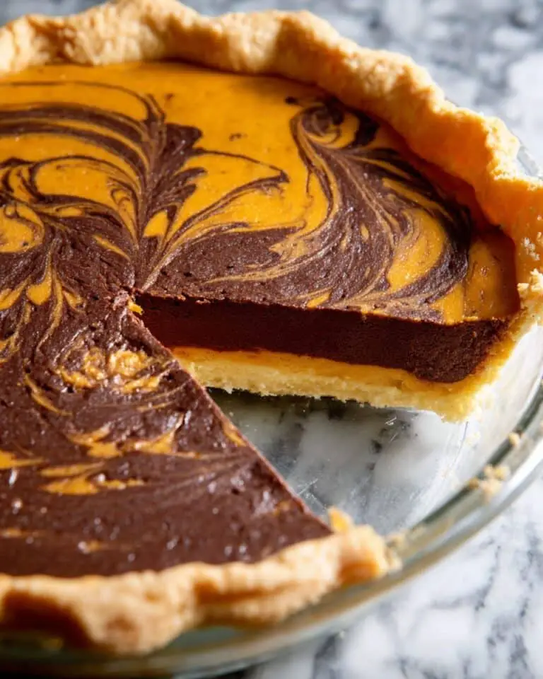 Chocolate Swirl Pumpkin Pie Recipe