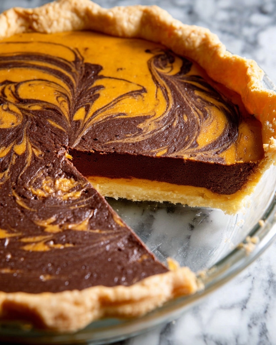 Chocolate Swirl Pumpkin Pie Recipe