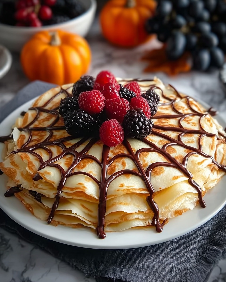 Spiderweb Crepes Recipe