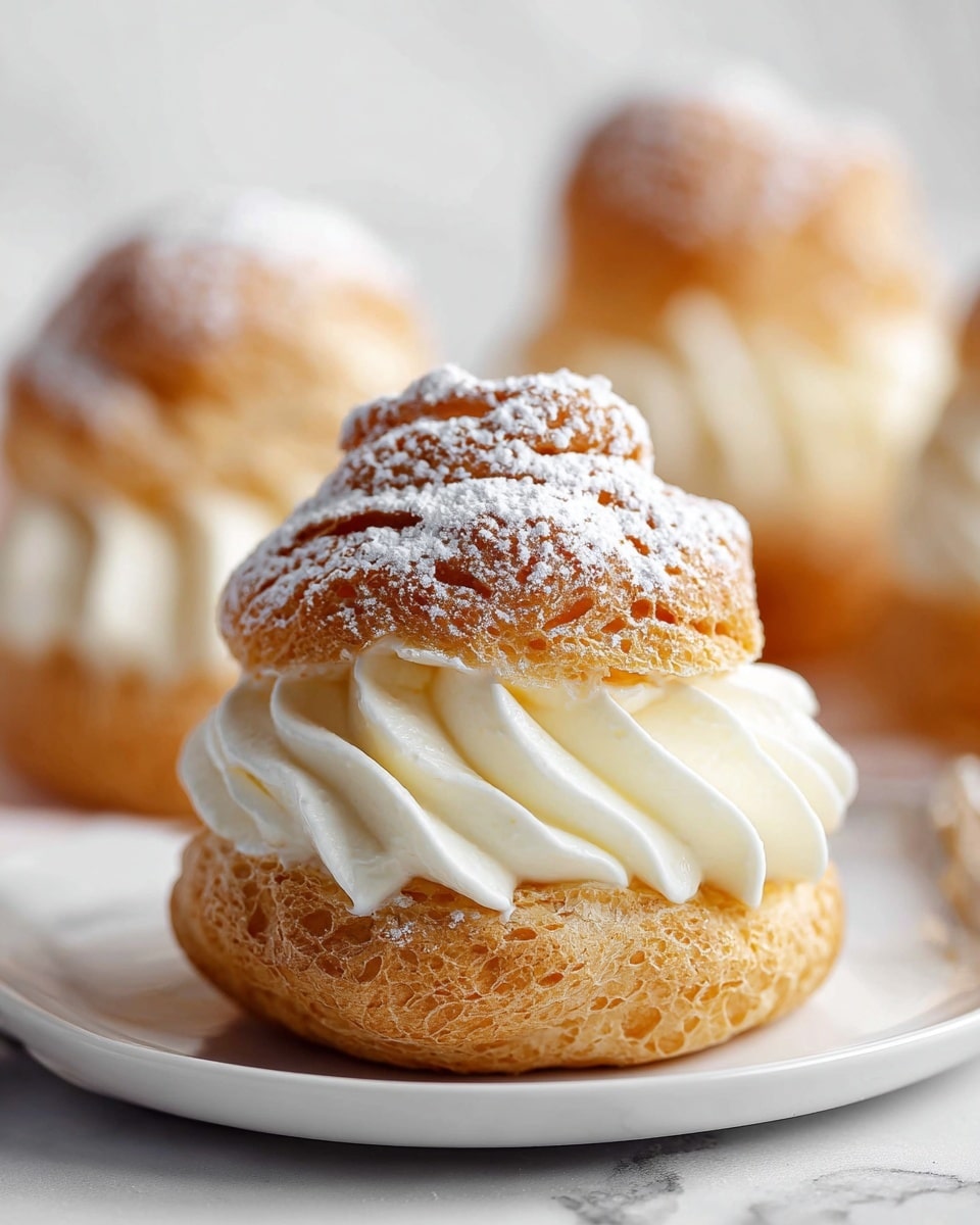 Classic Cream Puffs with Mascarpone Chantilly Filling Recipe