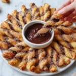 Soleil Pastry with Chocolate Dipping Sauce Recipe