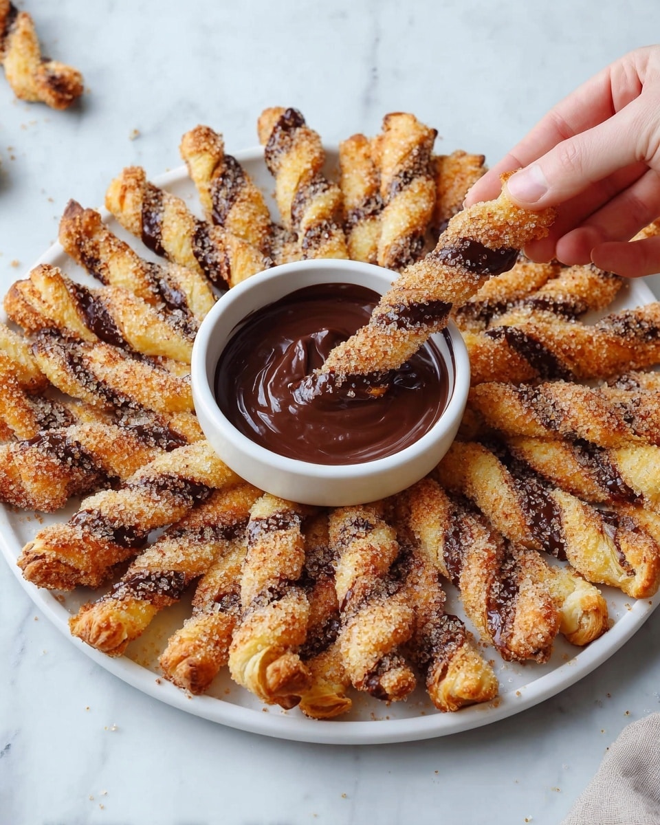 Soleil Pastry with Chocolate Dipping Sauce Recipe