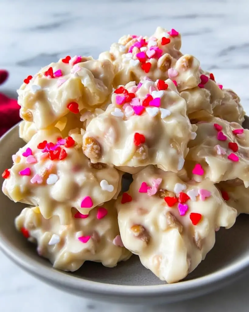 White Chocolate Valentine’s Crockpot Candy Recipe
