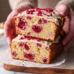 White Chocolate Raspberry Loaf Cake Recipe