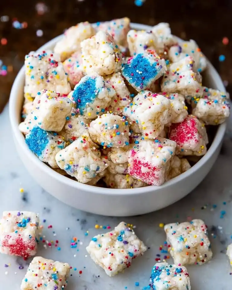 Fun and Sweet Cake Batter Puppy Chow Recipe