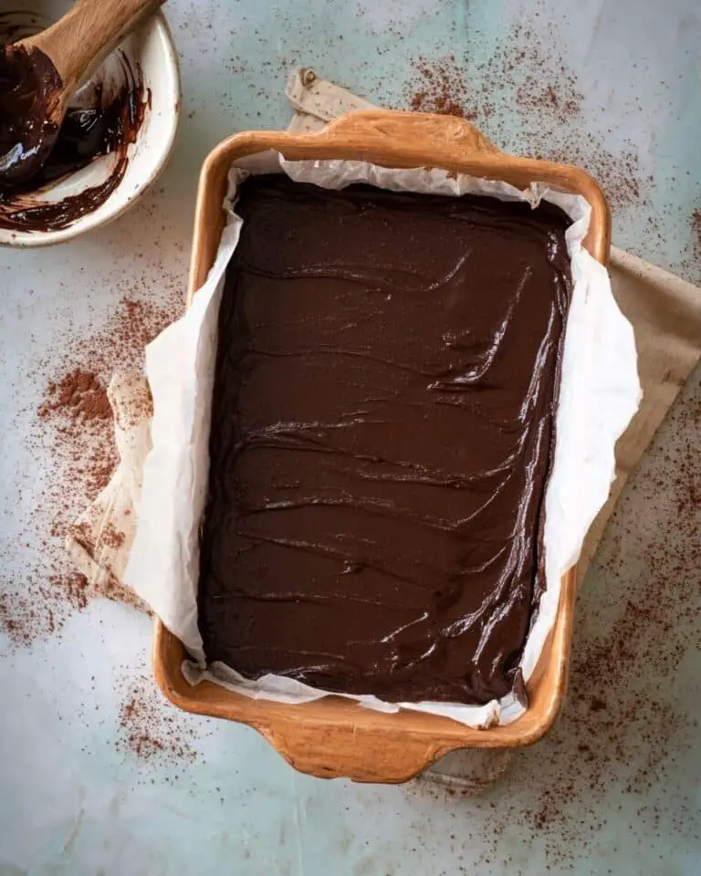 Fudgy Chocolate Pumpkin Patch Brownie Cake Recipe