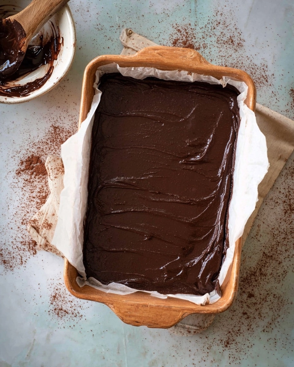 Fudgy Chocolate Pumpkin Patch Brownie Cake Recipe