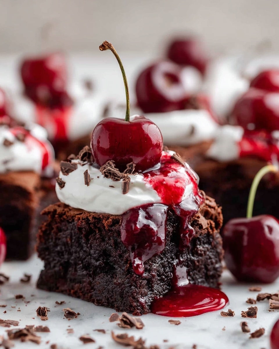 Simple Black Forest Brownies Recipe