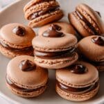 Chocolate Macarons with Dark Chocolate Ganache Recipe