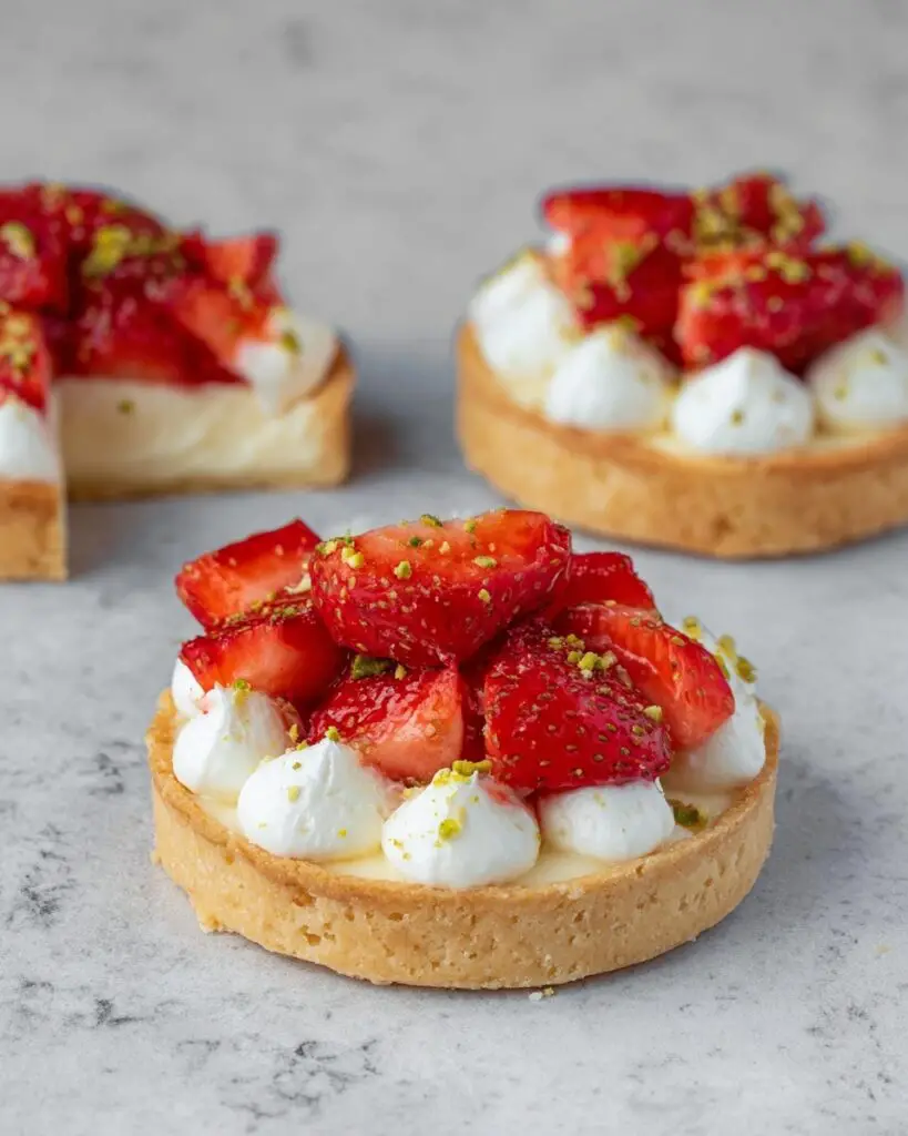 Mini Strawberry Custard Tarts Recipe