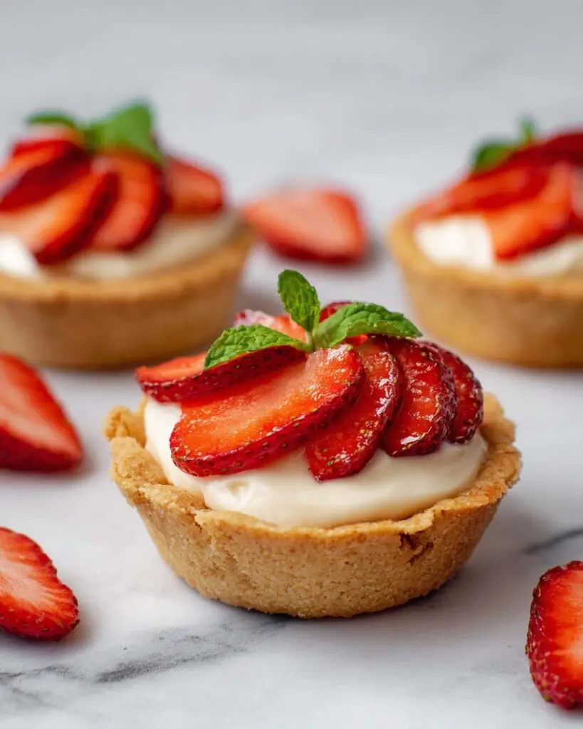 Mini Strawberry Pies with Diplomat Cream Recipe