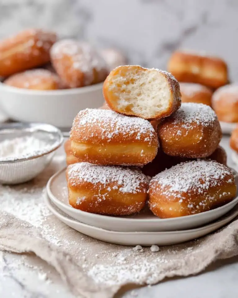 Homemade Beignets with Powdered Sugar Recipe