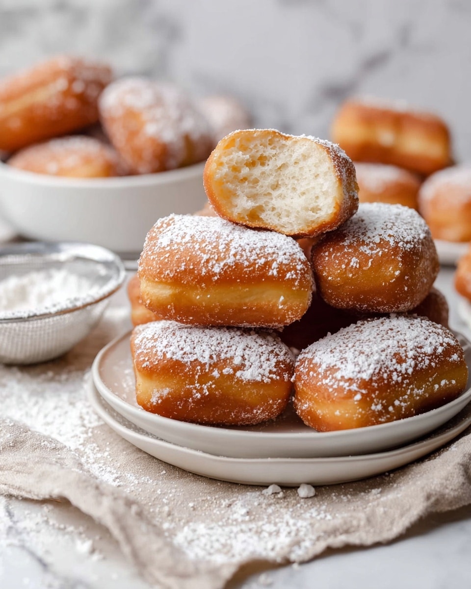 Homemade Beignets with Powdered Sugar Recipe