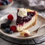 Berry Cream Cheese Pie - No Water Bath Recipe