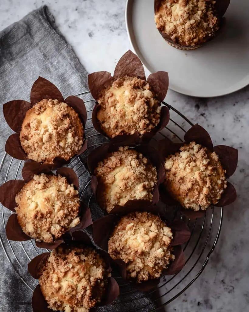 Fresh Rhubarb Streusel Muffins with Cream Cheese Recipe