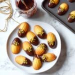 Madeleines with Pistachios and Dark Chocolate Recipe