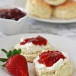 Traditional English Scones with Jam and Cream Recipe