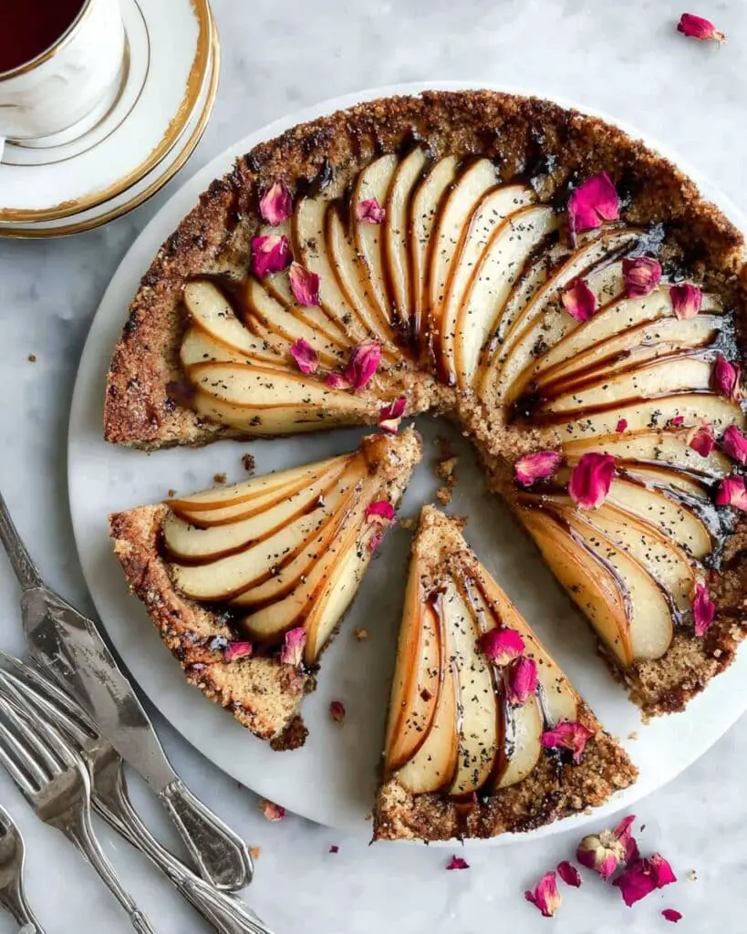 Healthy Cardamom Pear Cake Recipe