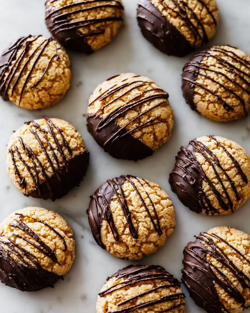 Coconut Macaroons with Chocolate Drizzle Recipe