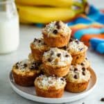 Banana Coconut Muffins with Chocolate Chips Recipe