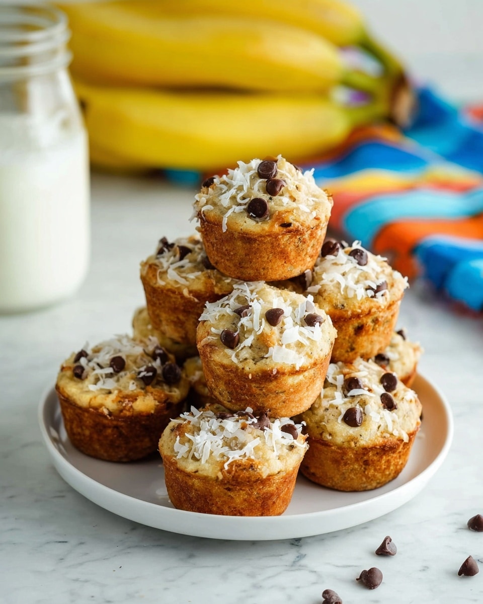 Banana Coconut Muffins with Chocolate Chips Recipe