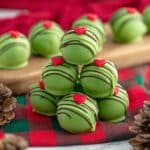Grinch Golden Oreo Cheesecake Bites Recipe