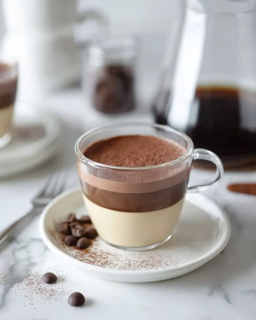 Coffee Panna Cotta with Chocolate Ganache Recipe