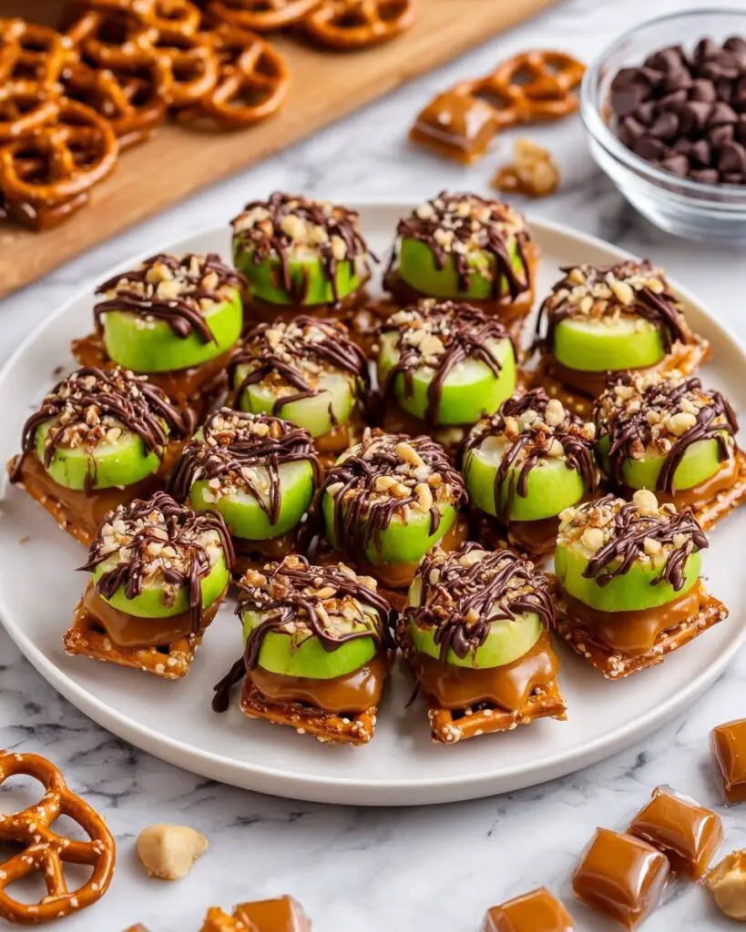 Caramel Apple Pretzel Bites Recipe