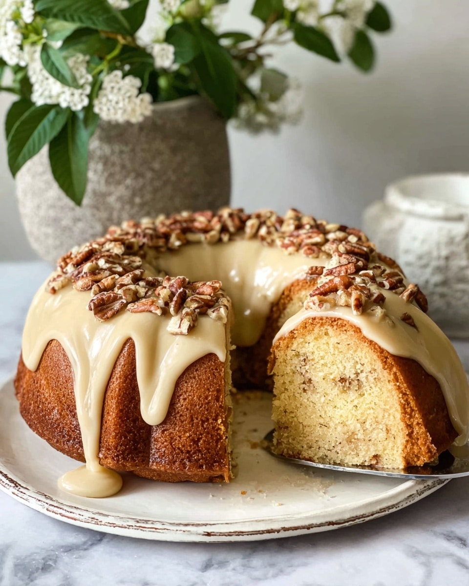 Easy Banana Vanilla Bean Caramel Cake Recipe